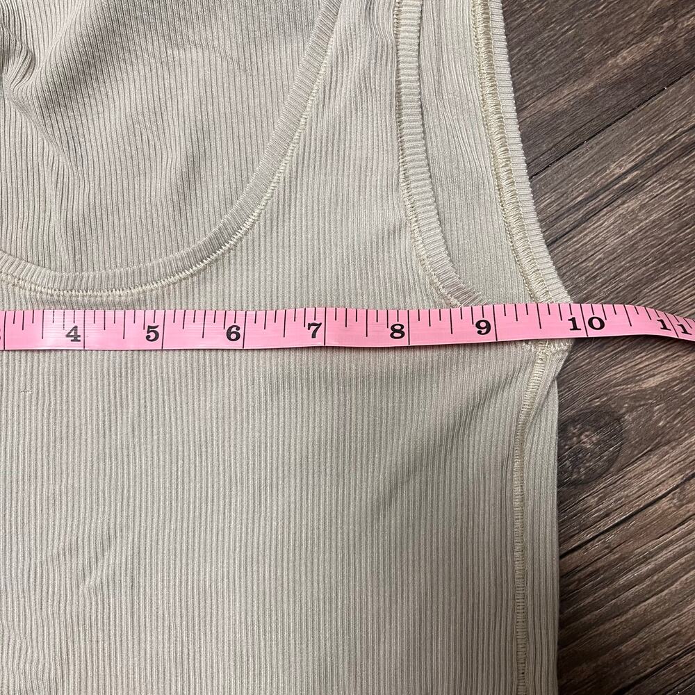 SKIMS Soft Lounge Cotton Ribbed Tank Spearmint Green Modal Stretch S Clean Girl - Picture 6 of 6